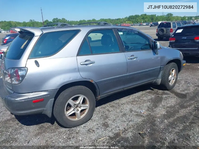2002 Lexus Rx 300 VIN: JTJHF10U820272984 Lot: 42220493
