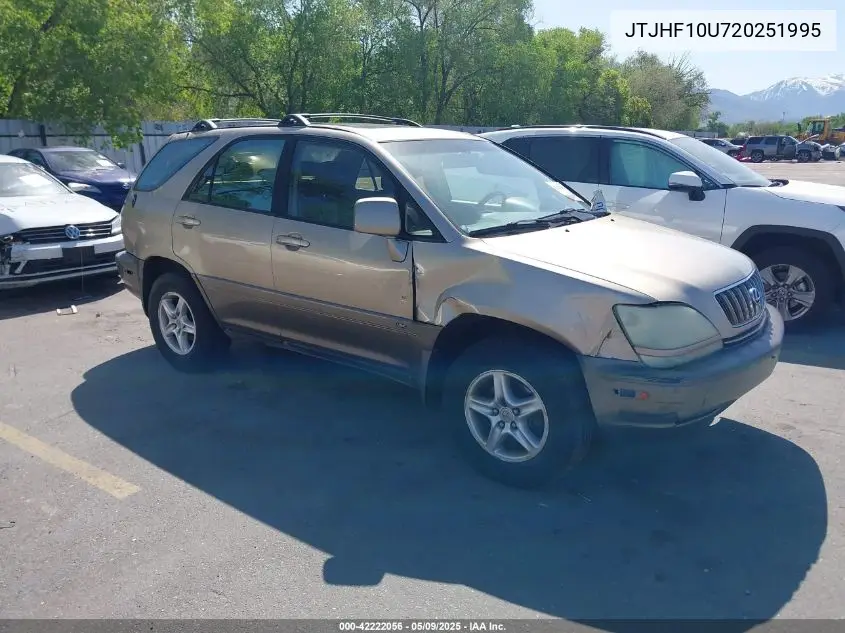 2002 Lexus Rx 300 VIN: JTJHF10U720251995 Lot: 42222056