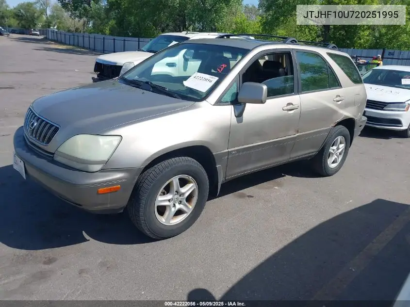 2002 Lexus Rx 300 VIN: JTJHF10U720251995 Lot: 42222056