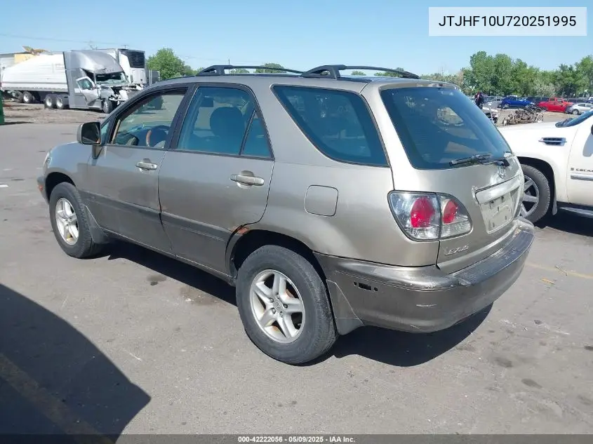 2002 Lexus Rx 300 VIN: JTJHF10U720251995 Lot: 42222056