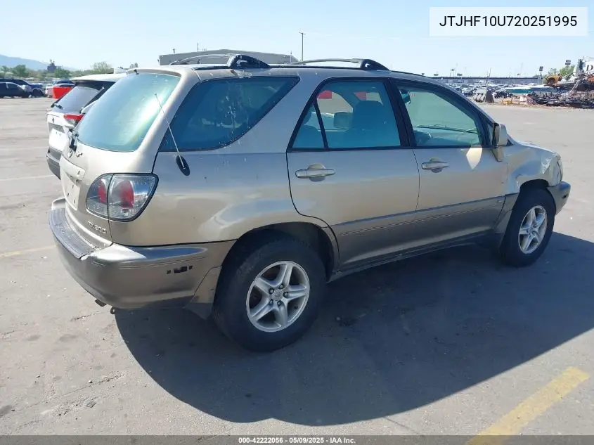 2002 Lexus Rx 300 VIN: JTJHF10U720251995 Lot: 42222056