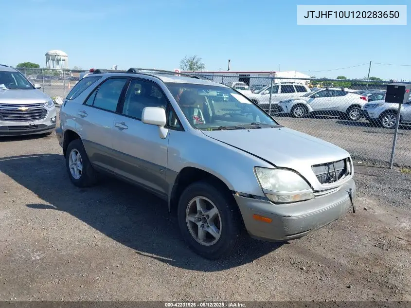 2002 Lexus Rx 300 VIN: JTJHF10U120283650 Lot: 42231926
