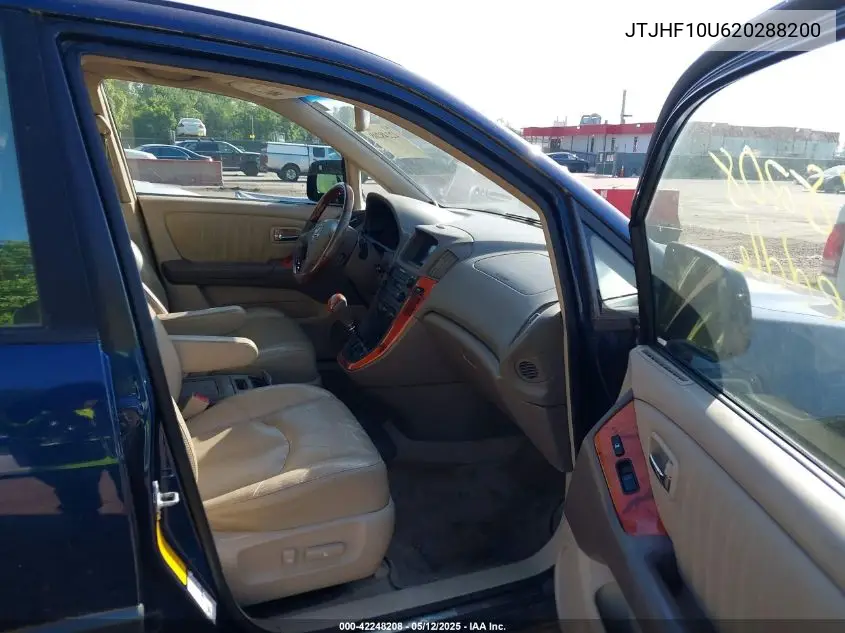 2002 Lexus Rx 300 VIN: JTJHF10U620288200 Lot: 42248208