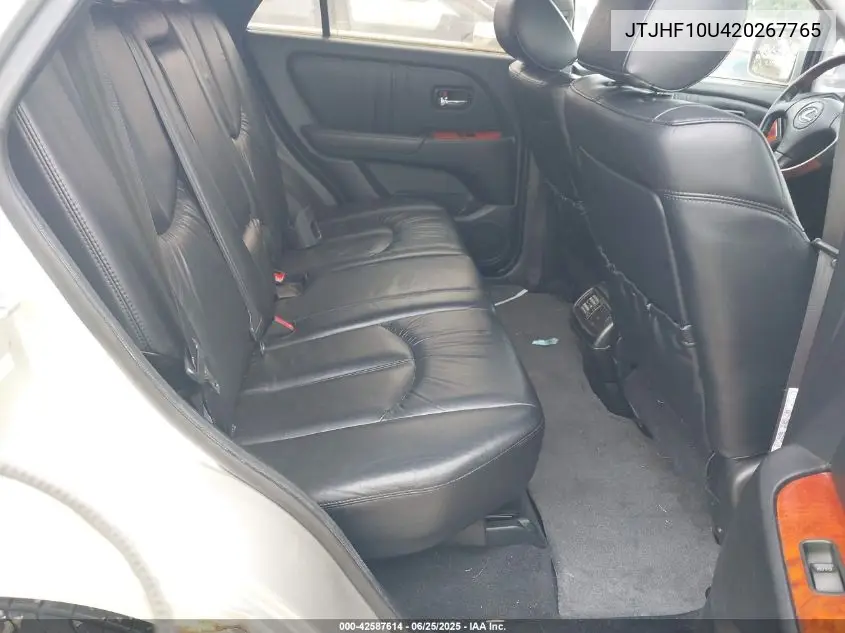 2002 Lexus Rx 300 VIN: JTJHF10U420267765 Lot: 42587614