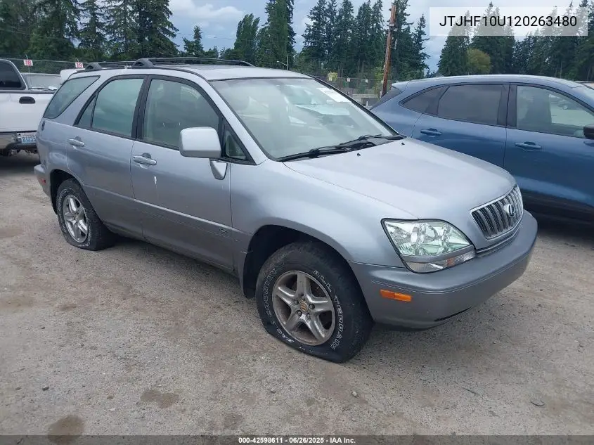 2002 Lexus Rx 300 VIN: JTJHF10U120263480 Lot: 42598611