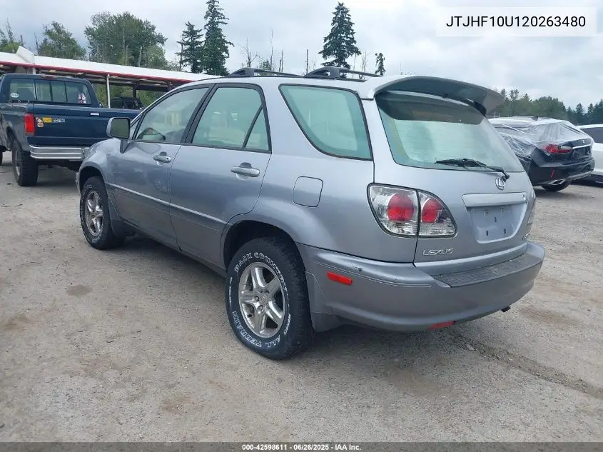 2002 Lexus Rx 300 VIN: JTJHF10U120263480 Lot: 42598611