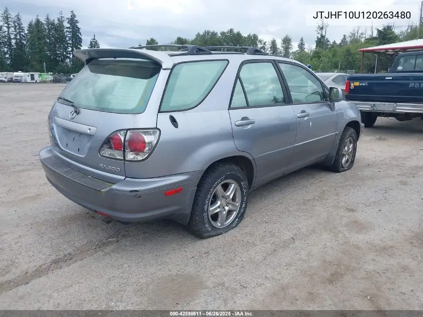 2002 Lexus Rx 300 VIN: JTJHF10U120263480 Lot: 42598611