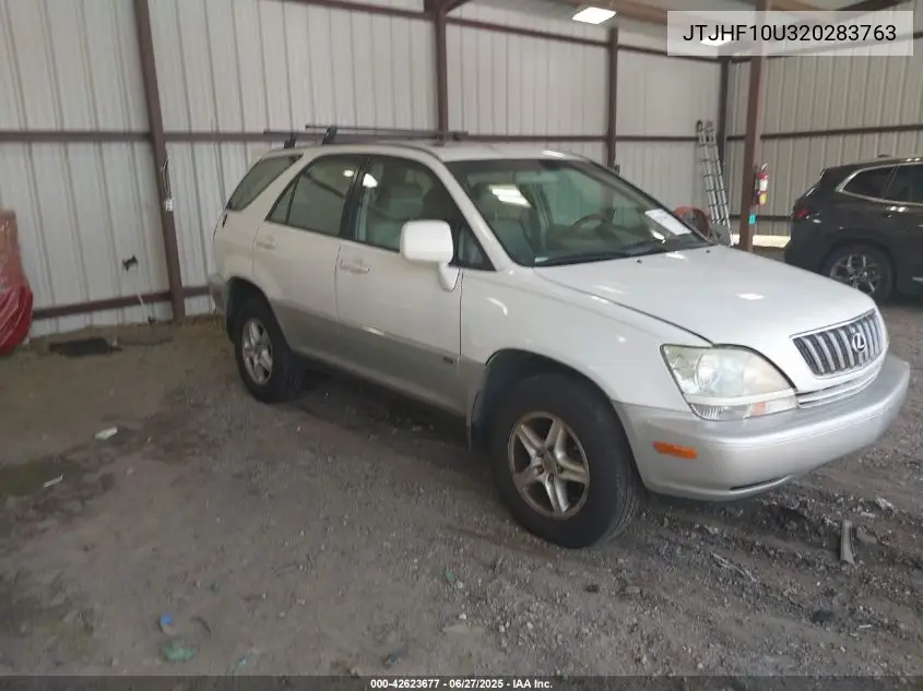 2002 Lexus Rx 300 VIN: JTJHF10U320283763 Lot: 42623677