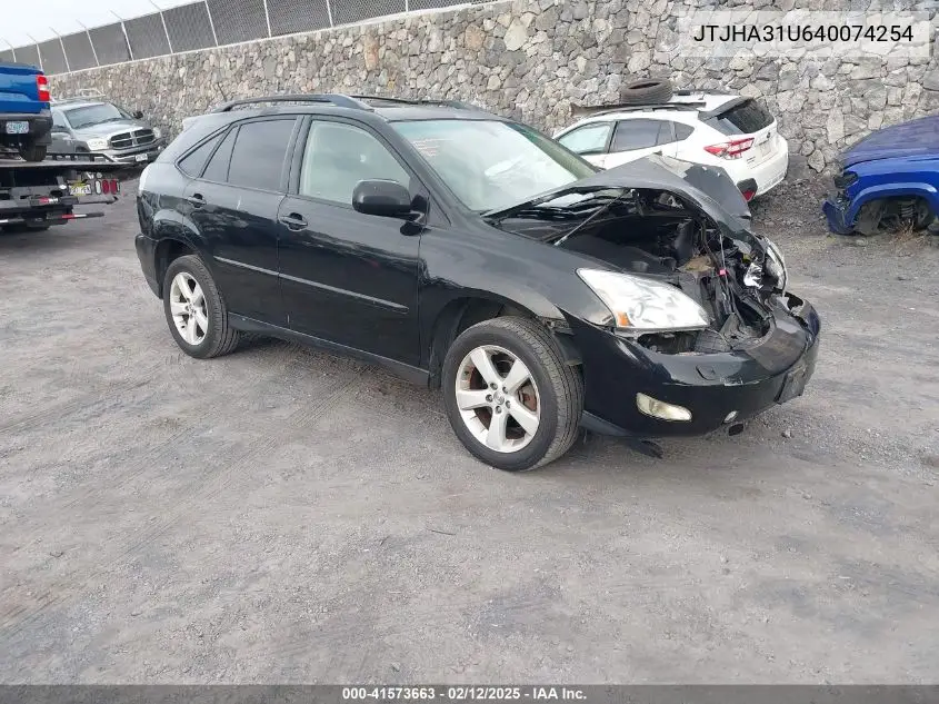 2004 Lexus Rx 330 VIN: JTJHA31U640074254 Lot: 41573663