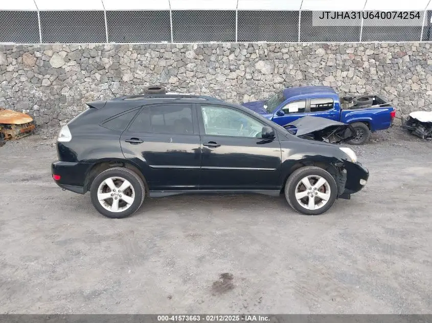 2004 Lexus Rx 330 VIN: JTJHA31U640074254 Lot: 41573663