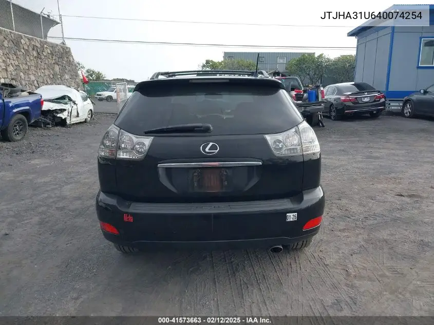 2004 Lexus Rx 330 VIN: JTJHA31U640074254 Lot: 41573663