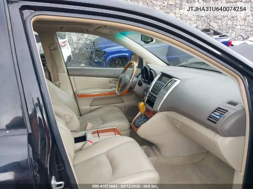2004 Lexus Rx 330 VIN: JTJHA31U640074254 Lot: 41573663