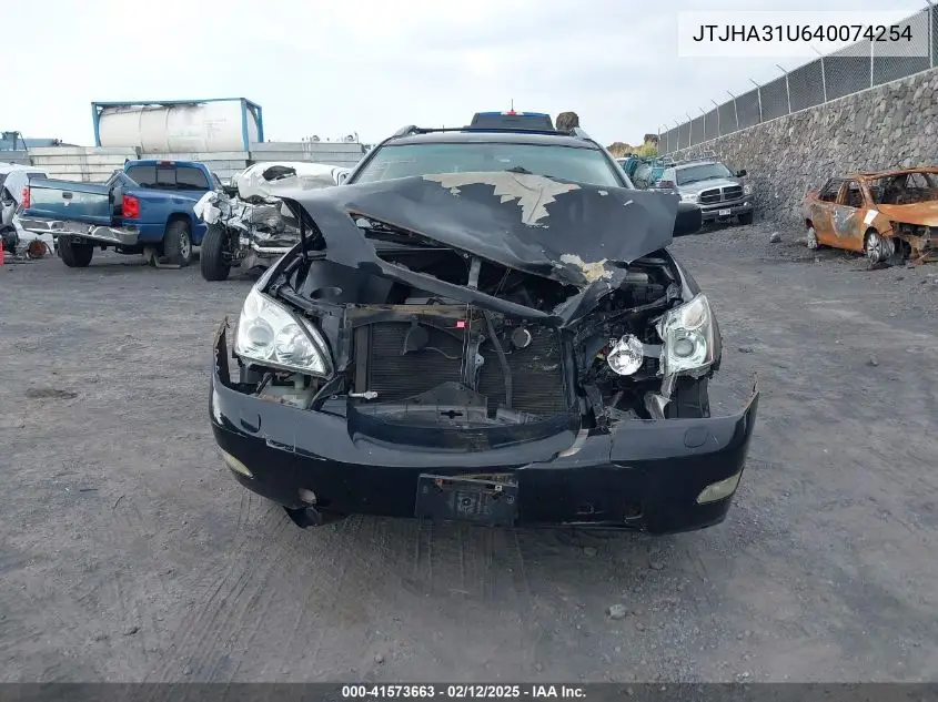 2004 Lexus Rx 330 VIN: JTJHA31U640074254 Lot: 41573663