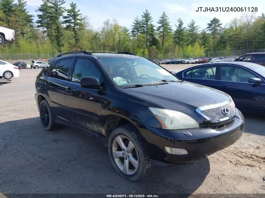 2004 Lexus Rx 330 VIN: JTJHA31U240061128 Lot: 42230273