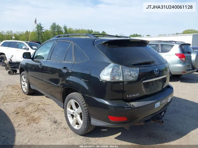 2004 Lexus Rx 330 VIN: JTJHA31U240061128 Lot: 42230273
