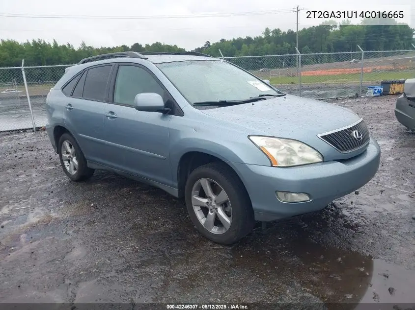 2004 Lexus Rx 330 VIN: 2T2GA31U14C016665 Lot: 42246307