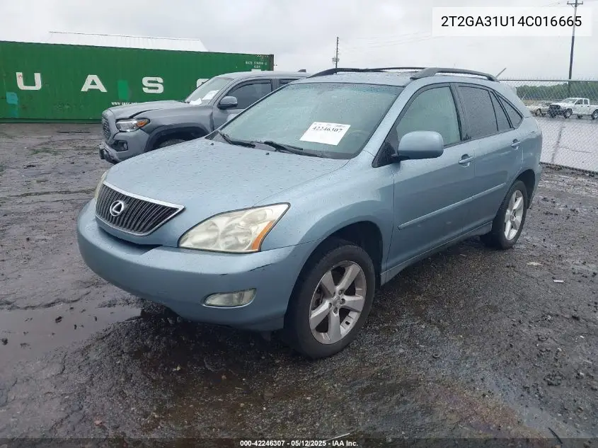 2004 Lexus Rx 330 VIN: 2T2GA31U14C016665 Lot: 42246307