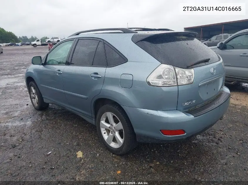 2004 Lexus Rx 330 VIN: 2T2GA31U14C016665 Lot: 42246307