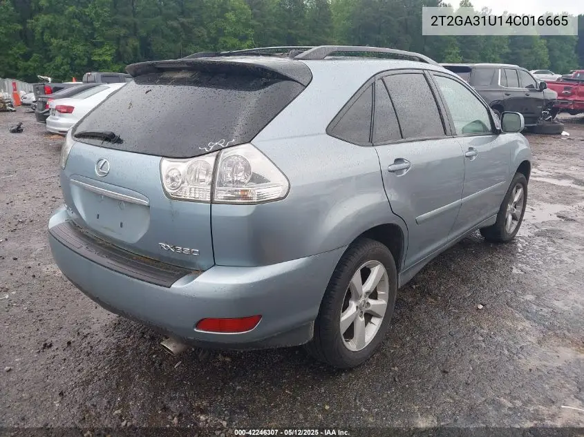 2004 Lexus Rx 330 VIN: 2T2GA31U14C016665 Lot: 42246307