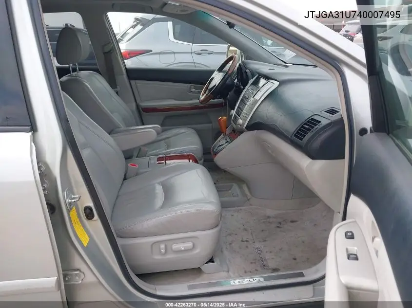 2004 Lexus Rx 330 VIN: JTJGA31U740007495 Lot: 42263270