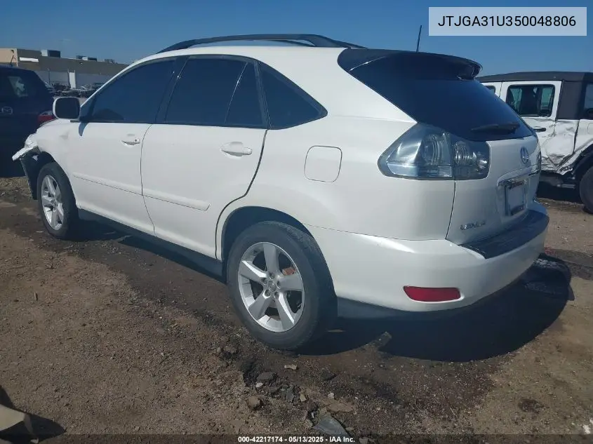 2005 Lexus Rx 330 VIN: JTJGA31U350048806 Lot: 42217174