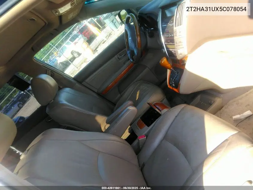 2005 Lexus Rx 330 VIN: 2T2HA31UX5C078054 Lot: 42611661