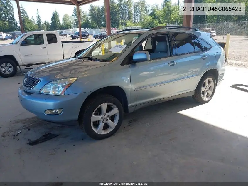 2005 Lexus Rx 330 VIN: 2T2HA31U45C065428 Lot: 42620598