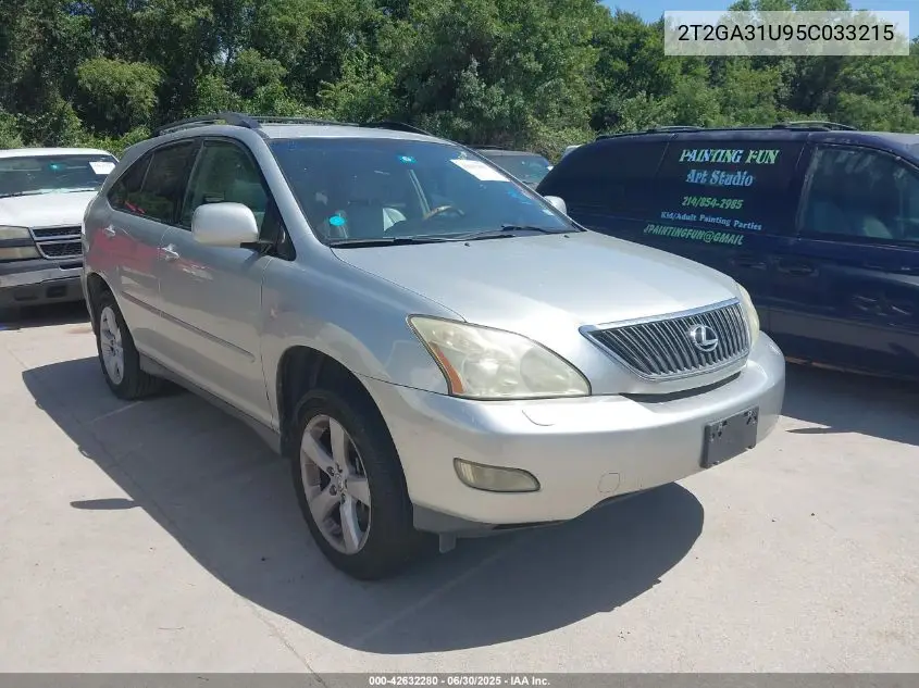 2005 Lexus Rx 330 VIN: 2T2GA31U95C033215 Lot: 42632280