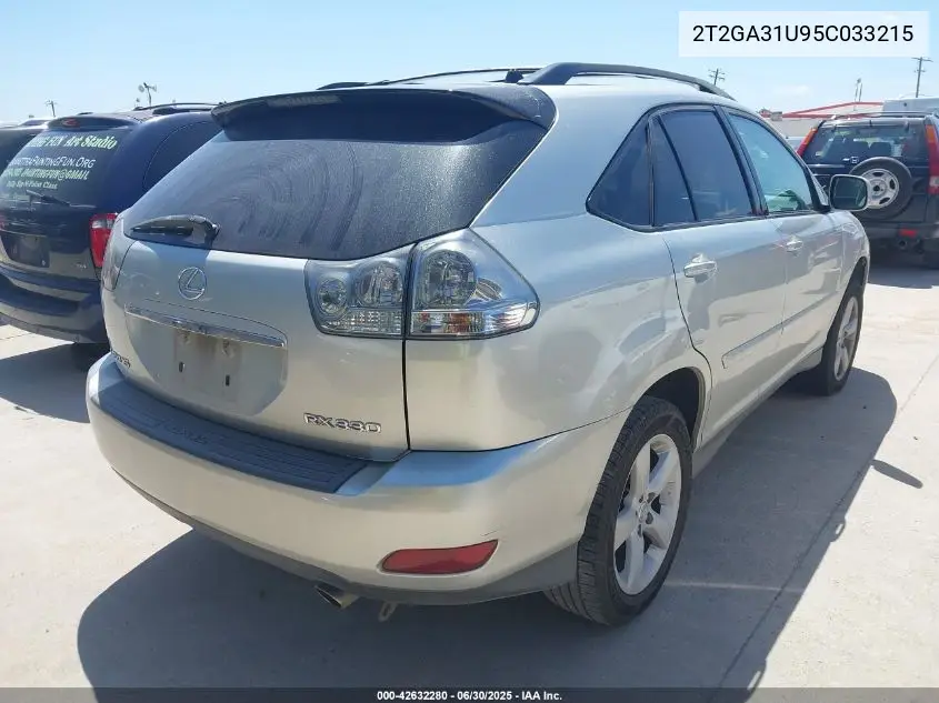 2005 Lexus Rx 330 VIN: 2T2GA31U95C033215 Lot: 42632280