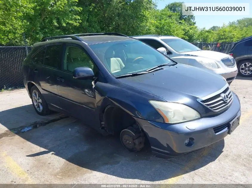 2006 Lexus Rx 400H VIN: JTJHW31U560039001 Lot: 42233789