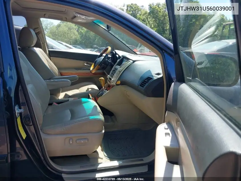2006 Lexus Rx 400H VIN: JTJHW31U560039001 Lot: 42233789