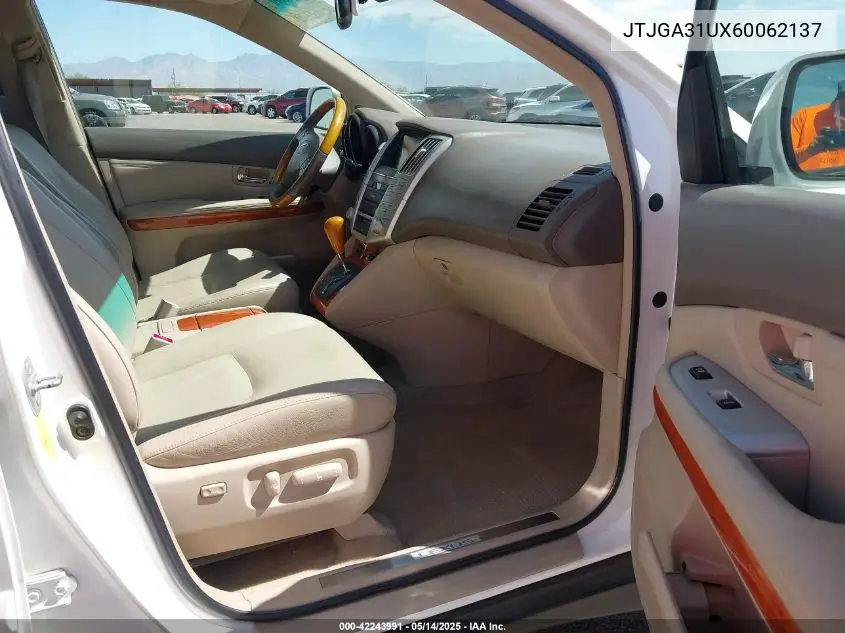 2006 Lexus Rx 330 VIN: JTJGA31UX60062137 Lot: 42243991