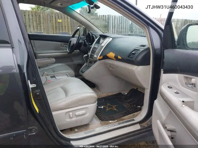 2006 Lexus Rx 400H VIN: JTJHW31U460043430 Lot: 42622044