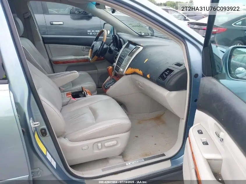 2006 Lexus Rx 330 VIN: 2T2HA31U76C093922 Lot: 42681684