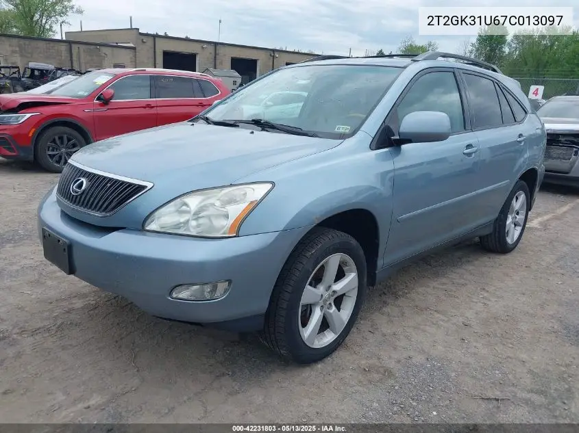 2007 Lexus Rx 350 VIN: 2T2GK31U67C013097 Lot: 42231803
