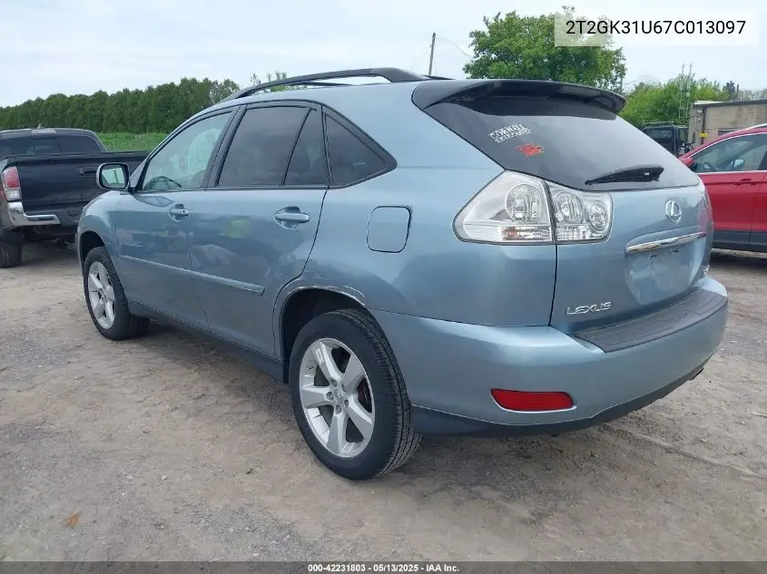 2007 Lexus Rx 350 VIN: 2T2GK31U67C013097 Lot: 42231803
