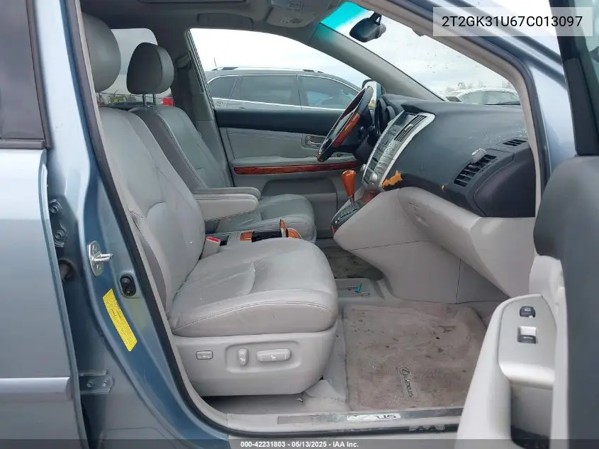 2007 Lexus Rx 350 VIN: 2T2GK31U67C013097 Lot: 42231803