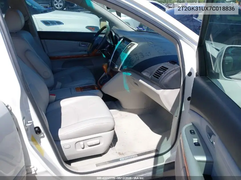 2007 Lexus Rx 350 VIN: 2T2GK31UX7C018836 Lot: 42237775