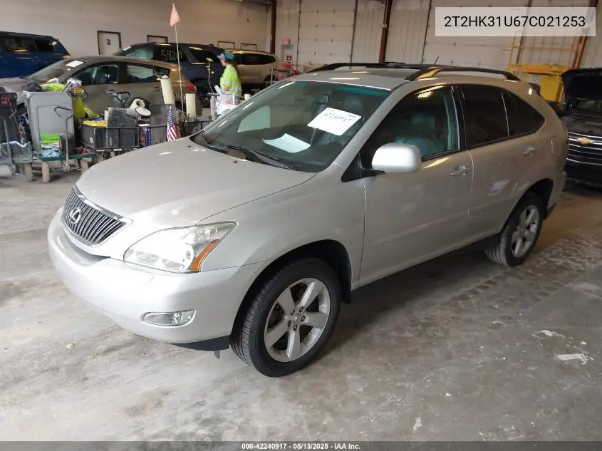 2007 Lexus Rx 350 VIN: 2T2HK31U67C021253 Lot: 42240917