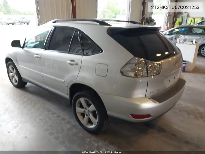2007 Lexus Rx 350 VIN: 2T2HK31U67C021253 Lot: 42240917