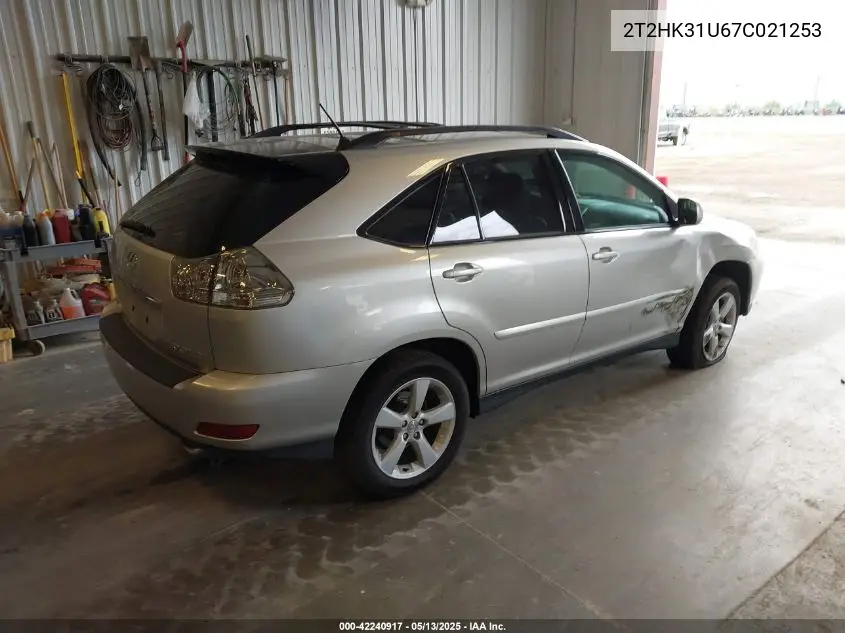 2007 Lexus Rx 350 VIN: 2T2HK31U67C021253 Lot: 42240917