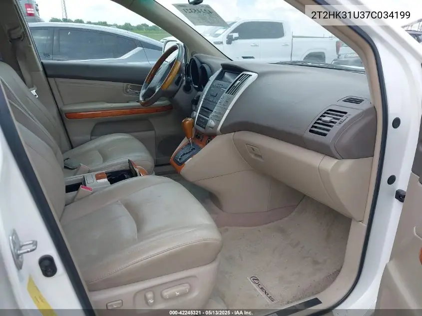 2007 Lexus Rx 350 VIN: 2T2HK31U37C034199 Lot: 42245321