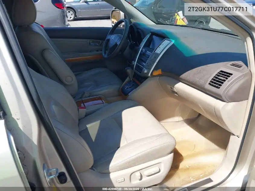 2007 Lexus Rx 350 VIN: 2T2GK31U77C017711 Lot: 42596749