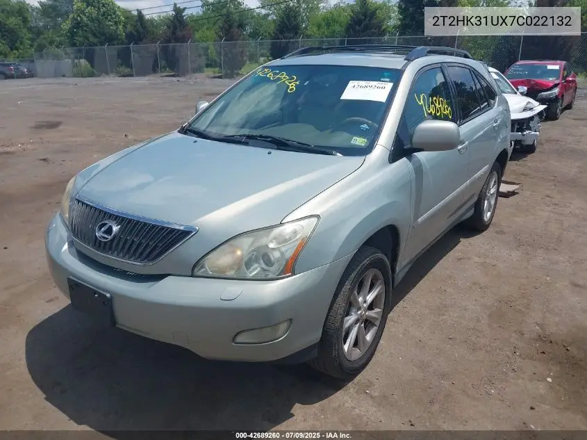 2007 Lexus Rx 350 VIN: 2T2HK31UX7C022132 Lot: 42689260
