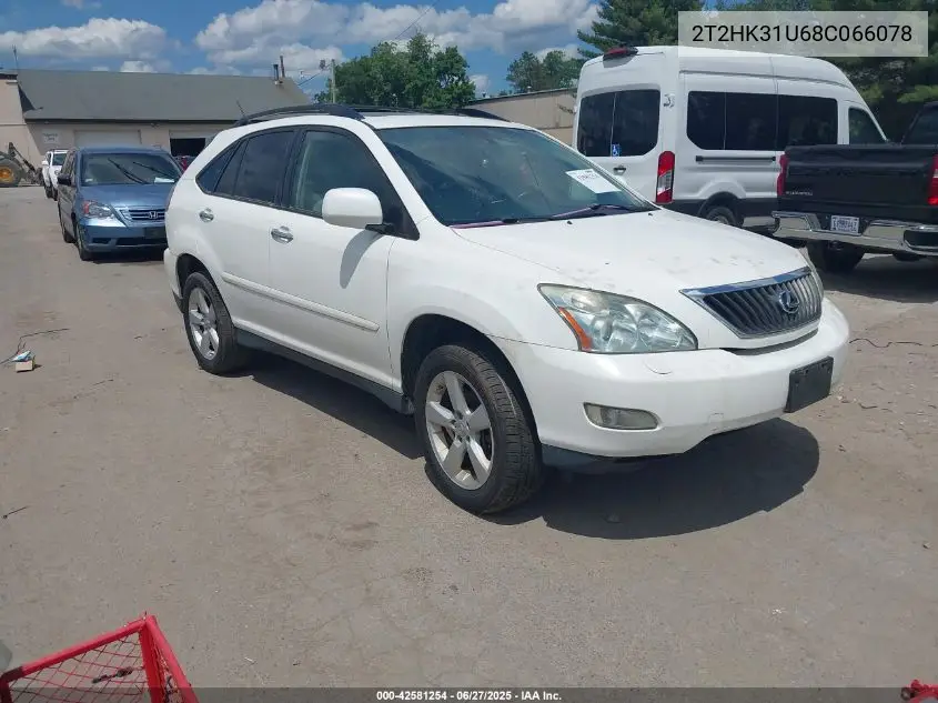 2008 Lexus Rx 350 VIN: 2T2HK31U68C066078 Lot: 42581254