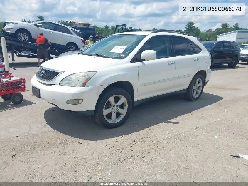 2008 Lexus Rx 350 VIN: 2T2HK31U68C066078 Lot: 42581254