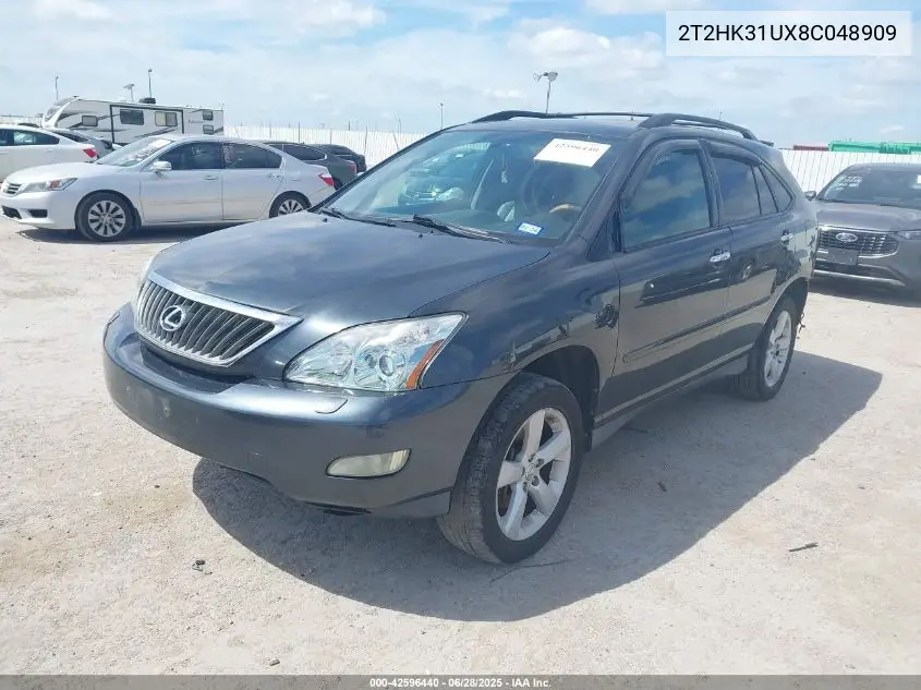 2008 Lexus Rx 350 VIN: 2T2HK31UX8C048909 Lot: 42596440