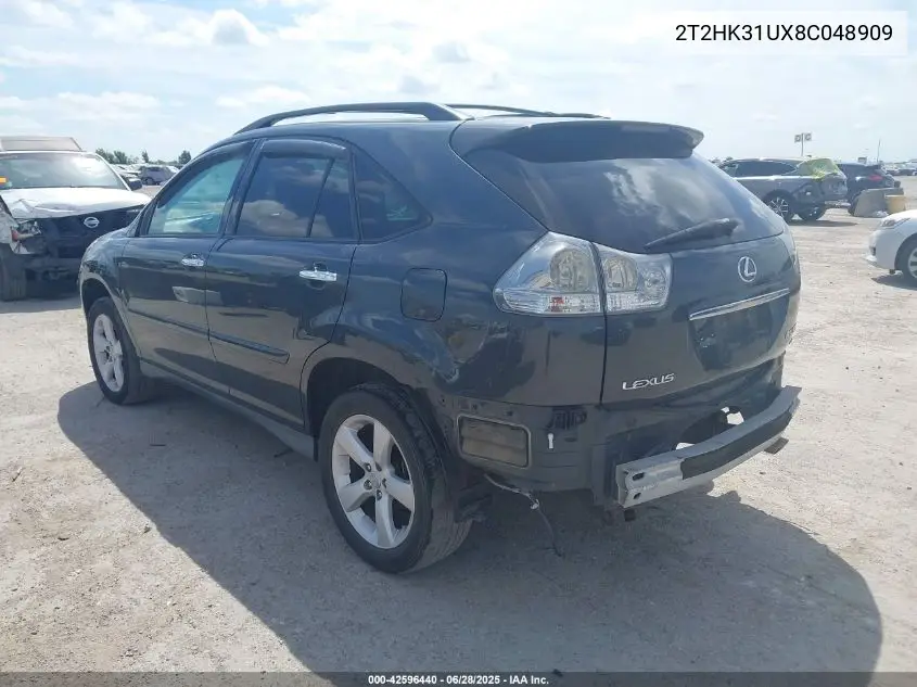 2008 Lexus Rx 350 VIN: 2T2HK31UX8C048909 Lot: 42596440