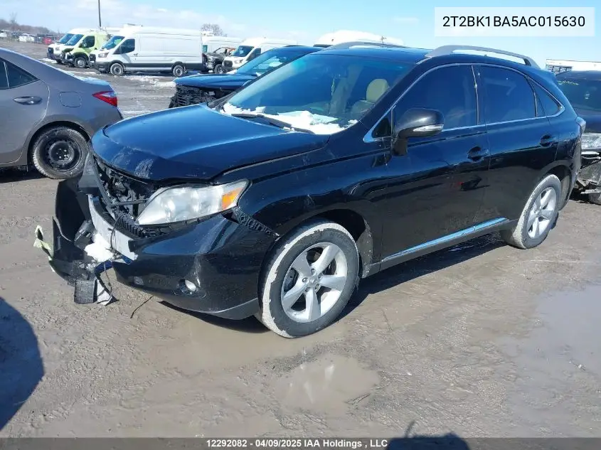 2010 Lexus Rx 350 VIN: 2T2BK1BA5AC015630 Lot: 12292082