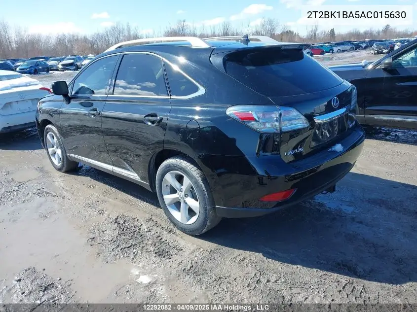2010 Lexus Rx 350 VIN: 2T2BK1BA5AC015630 Lot: 12292082